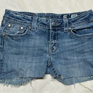 Miss Me Blue Denim Cut off shorts